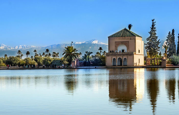 Le monument historique Ménara à Marrakech